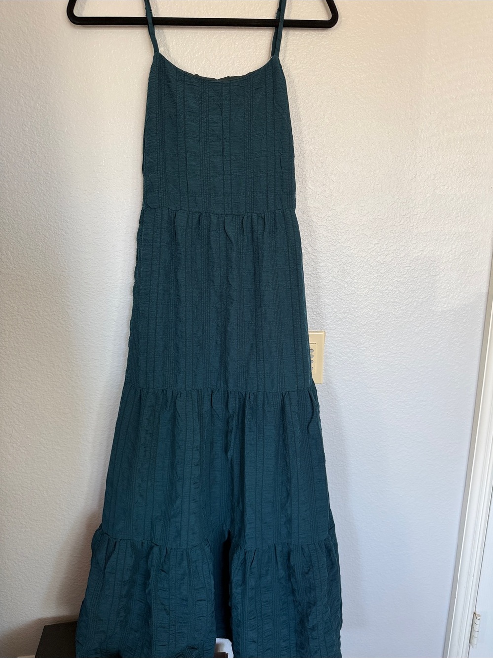 Lulu's Teal Tiered Maxi Dress